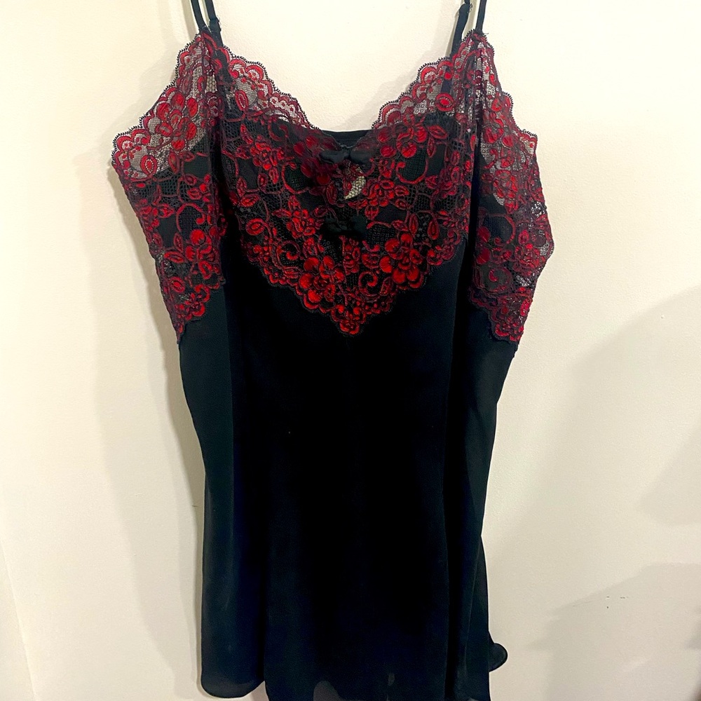 Lingerie slip dress and matching robe